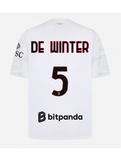 AC Milan Koni De Winter #5 Auswärtstrikot 2026-27 Kurzarm AC Milan Koni De Winter #5 Auswärtstrikot 2026-27 Kurzarm